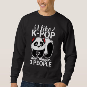 Sudadera Me Gusta K Pop Y Quizá 3 Personas Panda Adolescent