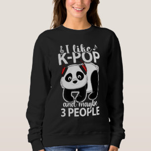 Sudadera Me Gusta K Pop Y Quizá 3 Personas Panda Adolescent