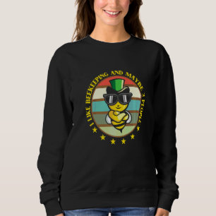 Sudadera Me gusta la apicultura Apicultor Abeja melífera