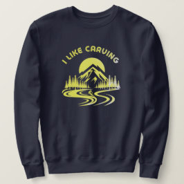 Sudadera Me gusta la camiseta de esquí de citas talladas