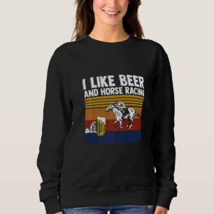 Sudadera Me Gusta La Carreras De Caballo Y La Ropa De Carre
