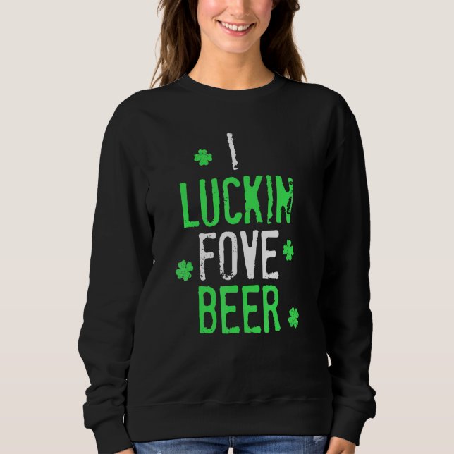 Sudadera Me gusta la cerveza más divertida del diseño del d (Anverso)
