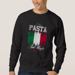 Sudadera Me gusta la pasta Italia Cultura Italiana Bandera 