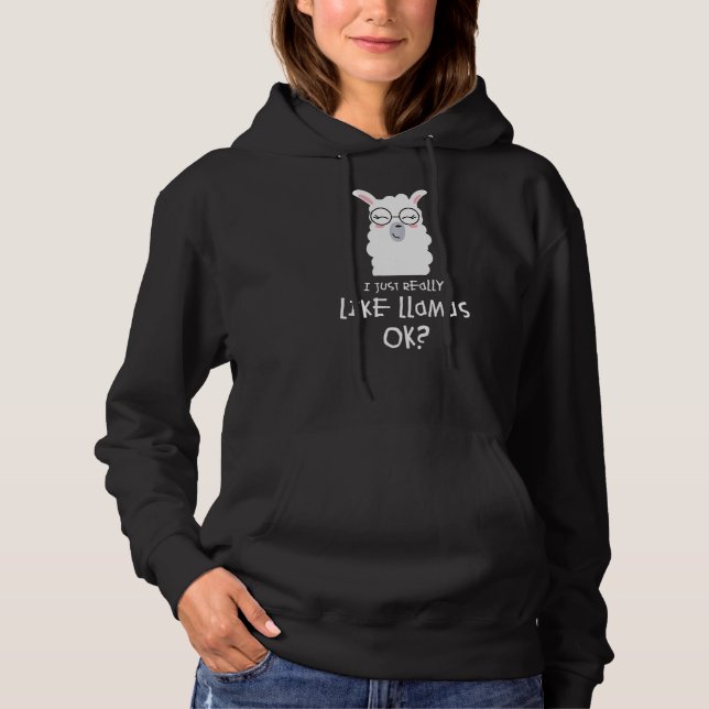 Sudadera Me Gusta Llama Vale Llama Alpaca (Anverso)