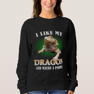 Sudadera Me Gusta Mi Dragón De Cabeza Y Quizá 3 Personas Li