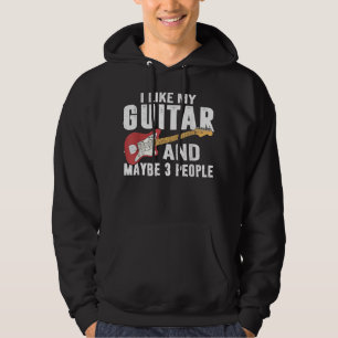 Sudadera Me Gusta Mi Guitarra Y Quizá 3 Personas