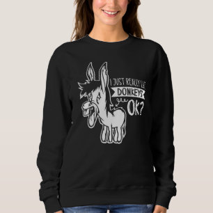 Sudadera Me Gusta Mucho El Burro Ok Granja De Donkey Animal