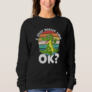 Sudadera Me Gusta Mucho El Cocodrilo De Gator