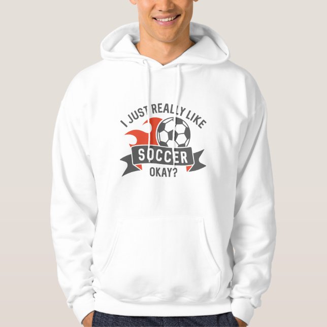 Sudadera Me Gusta Mucho El Fútbol Vale (Anverso)