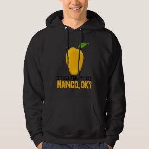 Sudadera Me gusta mucho el mango, está bien, fruta de mango
