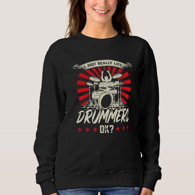 Sudadera Me Gusta Mucho El Tambor De Tambor (Anverso)