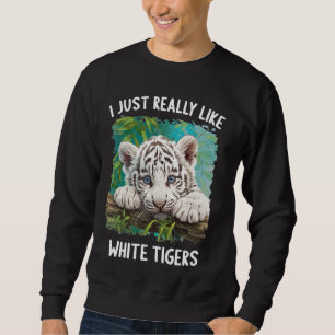 Sudadera Me gusta mucho el tigre blanco