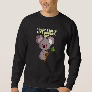 Sudadera Me Gusta Realmente Que Los Niños De Koalas Cuenten