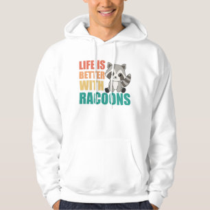 Sudadera Me Gusta Realmente Racoons Cuadros Raccoon
