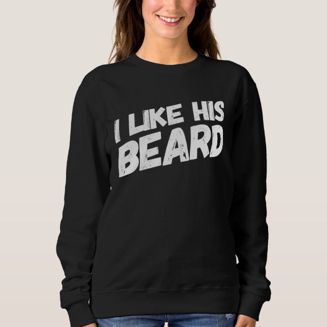 Sudadera Me Gusta Su Barba Me Gusta Su Trasero Pareja Combi (Anverso)