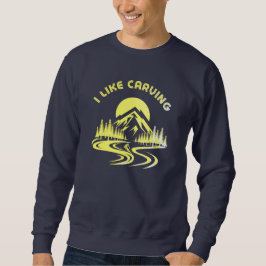 Sudadera Me gusta tallar citas esquiar deportes de invierno