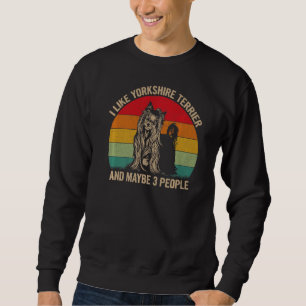 Sudadera Me Gusta Yorkshire Terrier Y Quizá 3 Personas Perr