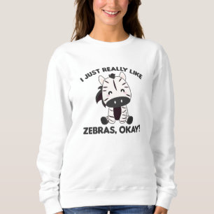 Sudadera Me Gustan Las Cebras Ok Zebra Safari Zoo