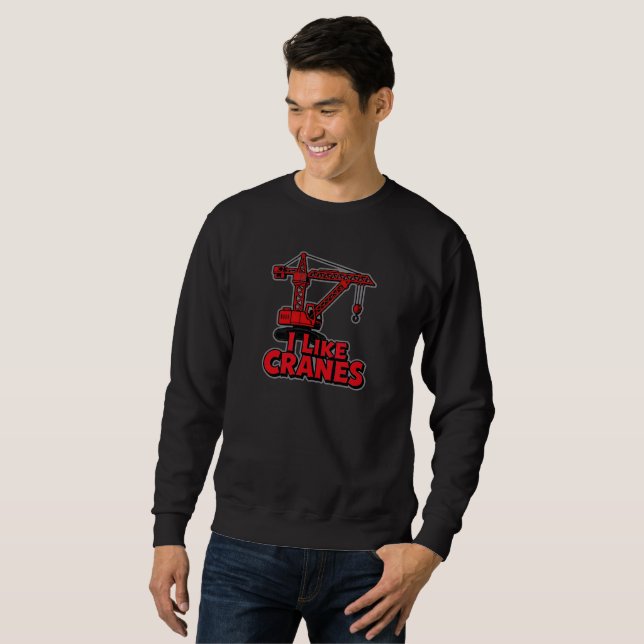 Sudadera Me gustan las grúas (Anverso completo)