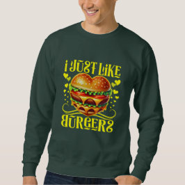 Sudadera me gustan las hamburguesas