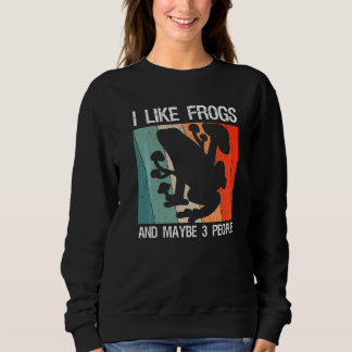 Sudadera Me gustan las ranas y tal vez 3 personas Frosch Pi