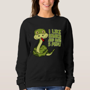 Sudadera Me gustan las serpientes reptiles dueño de mascota