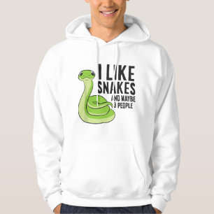 Sudadera Me gustan las serpientes y tal vez 3 personas dive