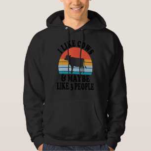 Sudadera Me Gustan Las Vacas Y Tal Vez Como 3 Campesinos Tr