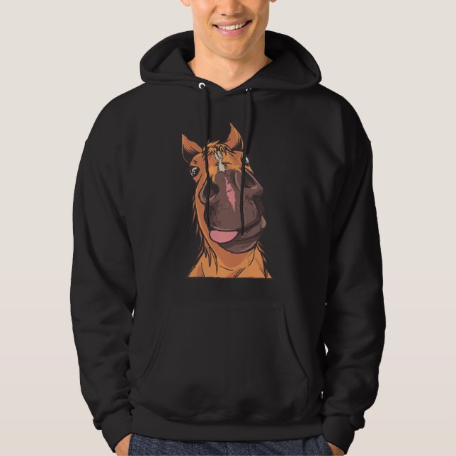 Sudadera Me gustan los caballos Chicas lindas Caballos (Anverso)