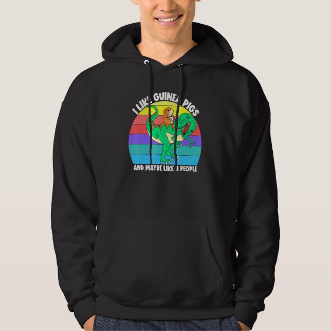 Sudadera Me Gustan Los Cerdos De Guinea Y Quizás 3 Niños Ch (Anverso)