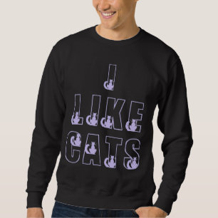 Sudadera Me Gustan Los Gatos