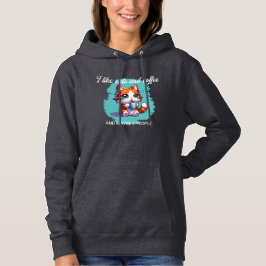 Sudadera Me gustan los gatos y el café al estilo personaliz