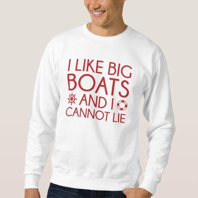 Sudadera Me Gustan Los Grandes Barcos (Anverso)