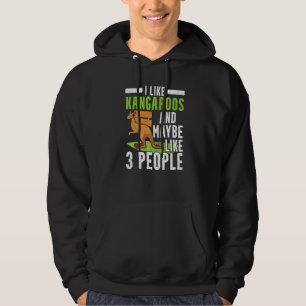Sudadera Me Gustan Los Kangaroos Y Tal Vez Como 3 Personas 