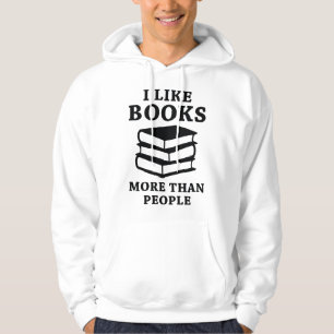Sudadera Me Gustan Los Libros Más Que La Gente