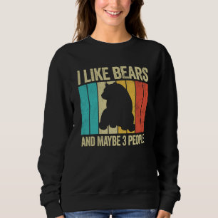Sudadera Me gustan los osos y tal vez 3 personas animal sal