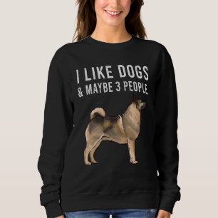 Sudadera Me gustan los perros Norwegian Elkhound y quizás 3