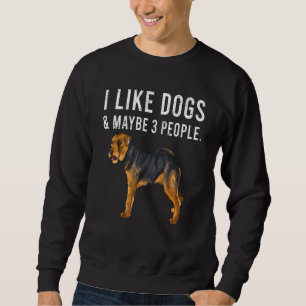 Sudadera Me gustan los perros Terrier galeses y quizás 3 pe