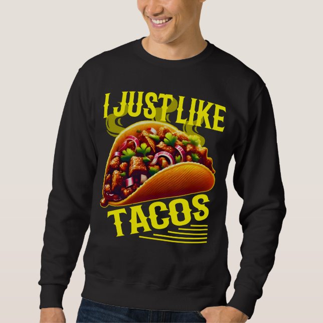 Sudadera me gustan los tacos (Anverso)