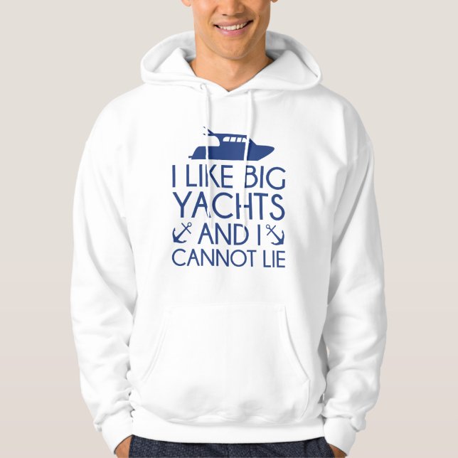 Sudadera Me Gustan Los Yates Grandes (Anverso)