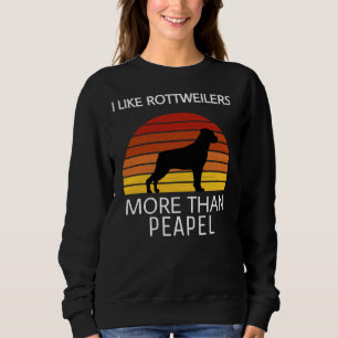 Sudadera Me Gustan Más Los Rottweilers Que La Gente