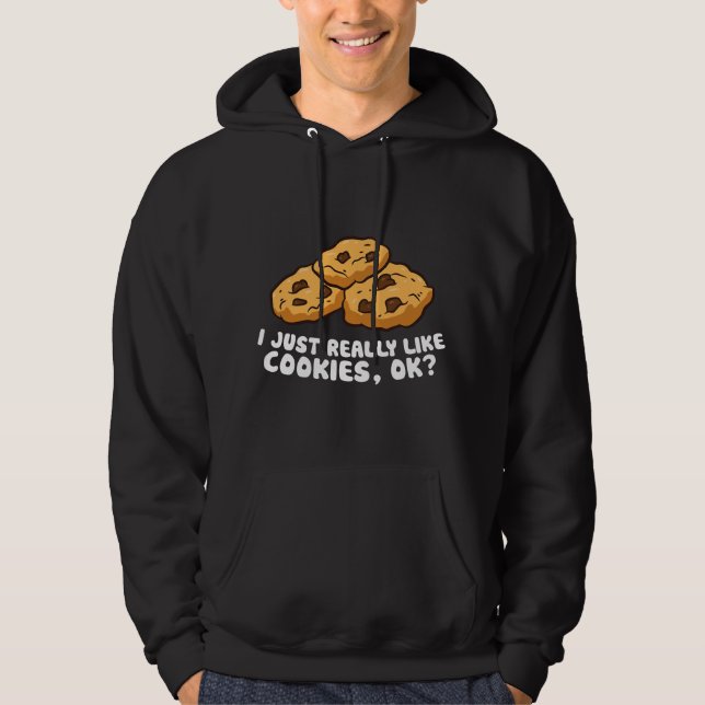 Sudadera Me gustan mucho las galletas con chispas de chocol (Anverso)