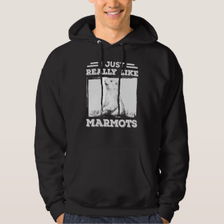 Sudadera Me gustan mucho las marmotas, día de la marmota fe