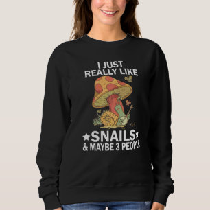 Sudadera Me gustan mucho los caracoles y quizás 3 personas