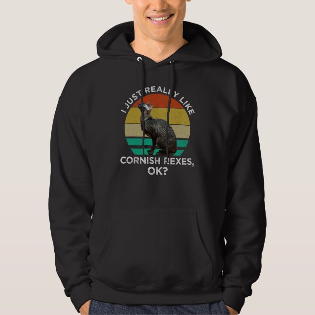 Sudadera Me Gustan Mucho Los Cornish Rex, ¡OK? (Anverso)