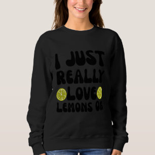 Sudadera Me gustan mucho los limones ok Limonada divertida