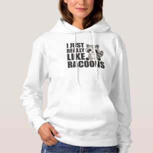Sudadera Me gustan mucho los mapaches Kawaii Raccoon