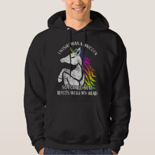 Sudadera Me Gustaría Que Fuera Unicornio Para Poder Apuñala