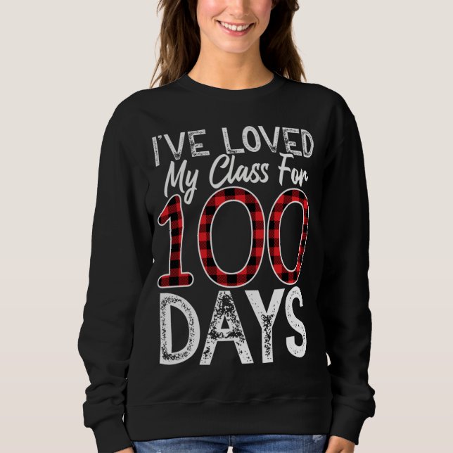 Sudadera Me ha encantado mi clase por cien días de Red Plai (Anverso)