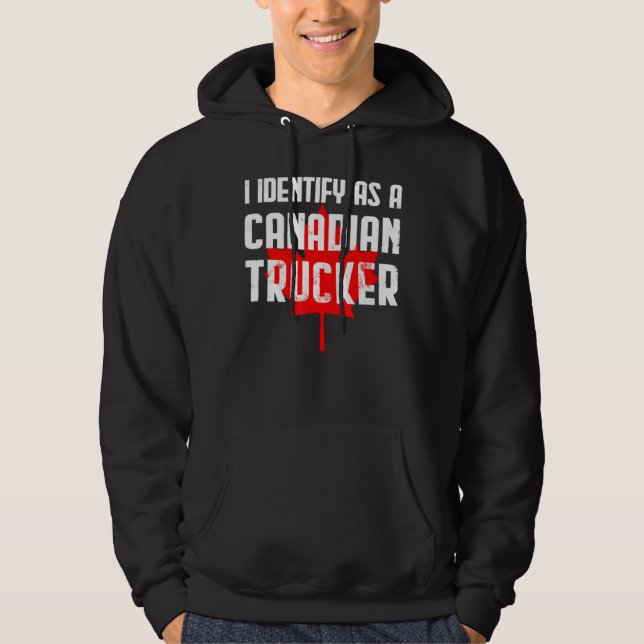 Sudadera Me Identifico Como Camionero Canadiense 2022 (Anverso)